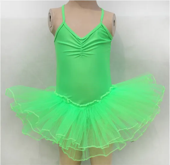 Дешевые желтый и зеленый цвета: красный, розовый, сиреневый сине-белые лебедь для танцев для маленьких девочек классическая балетная пачка ребенок балетный костюм для детей