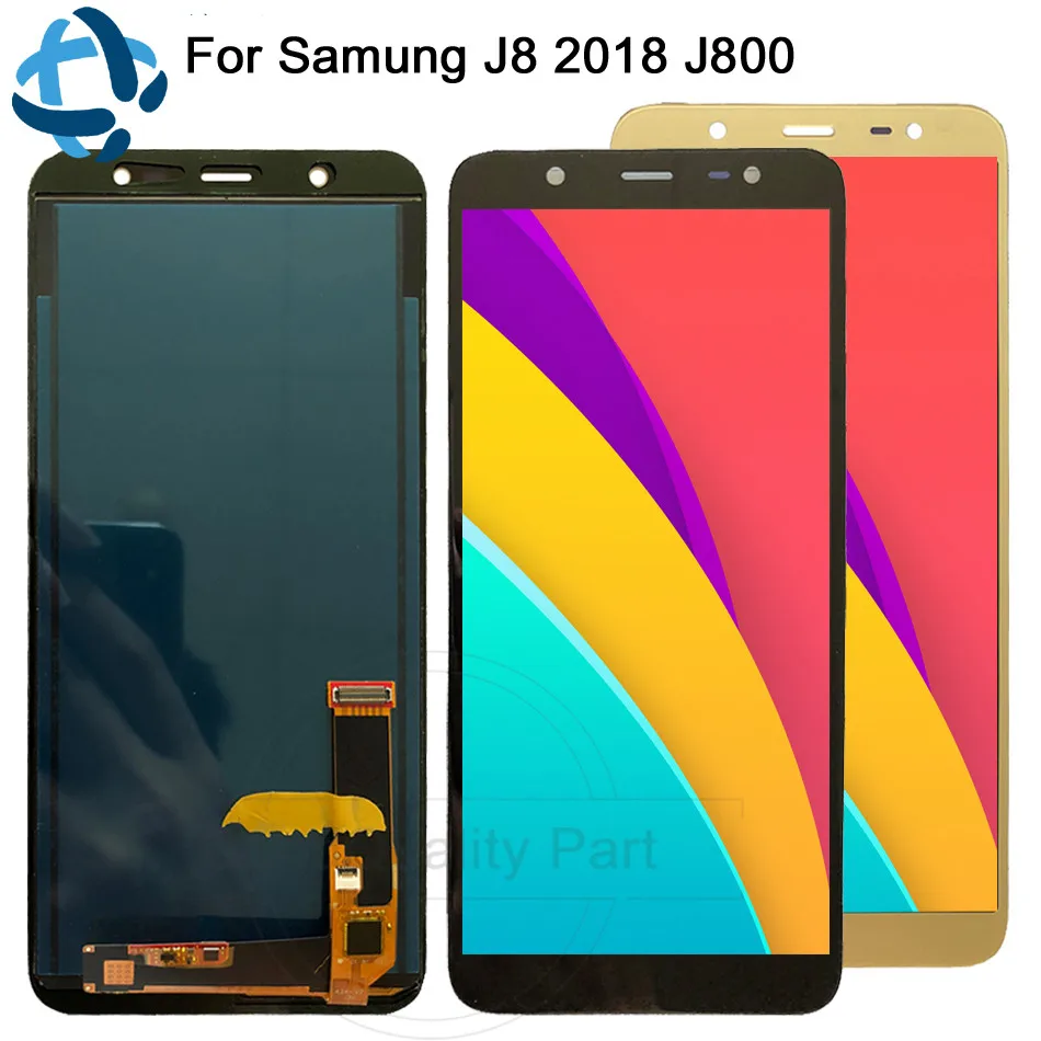 Для Samsung Galaxy J8 2018 J800 ЖК-дисплей кодирующий преобразователь сенсорного экрана в