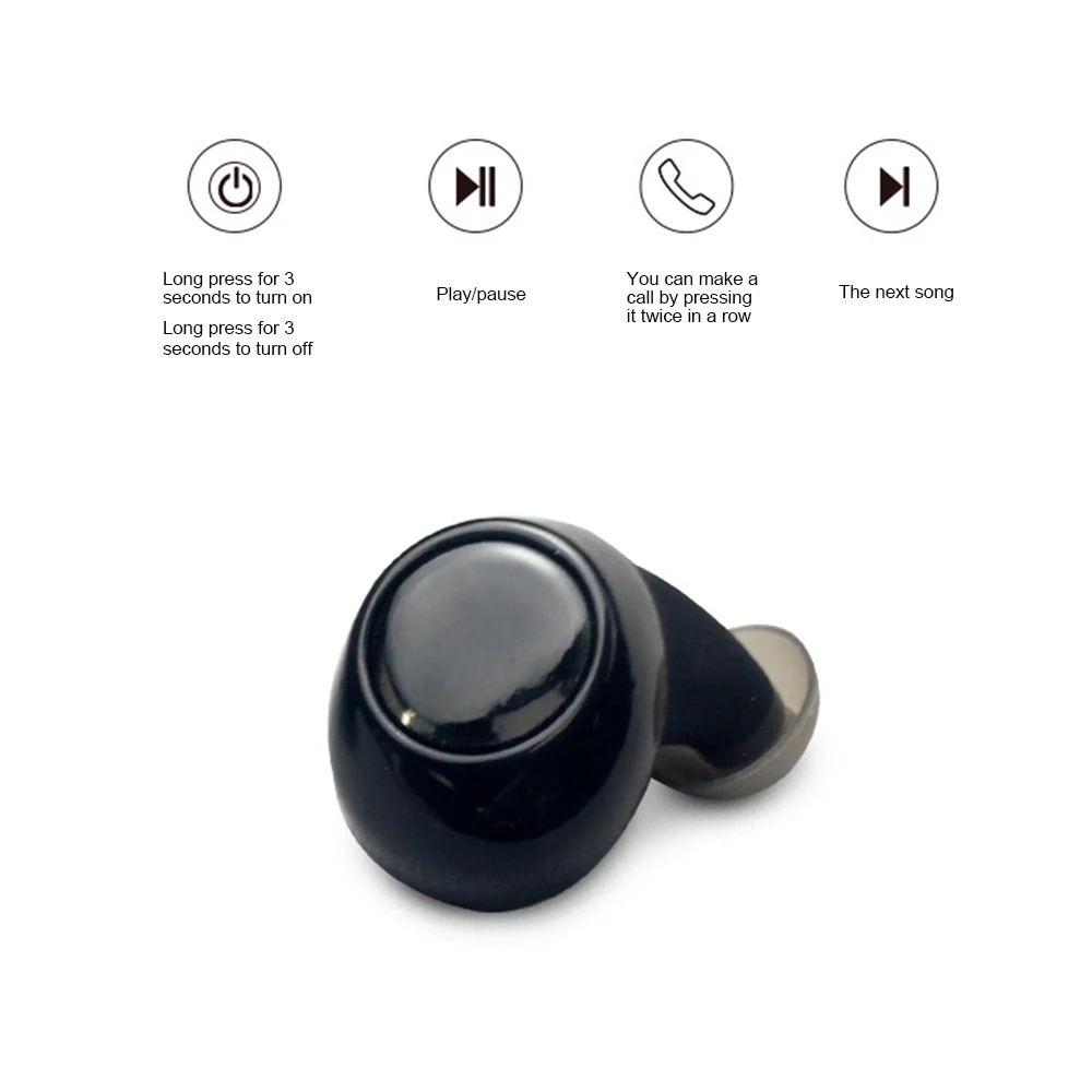 JRGK Newest Wireless Waterproof Bluetooth Headset S2 Mini TWS Magnetic Charging Earbud Wireless Bluetooth Paired Headphones