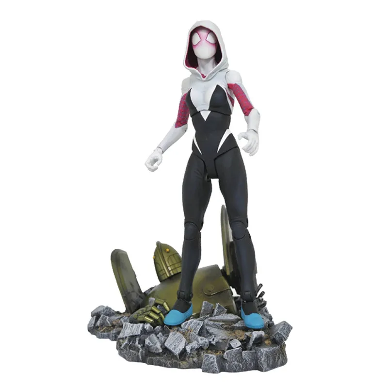 

Parallel Universes Superhero Spider-Gwen Gwendolyn Maxine Stacy 6" Movable Joints PVC Action Figure Collection Model Toy X1342