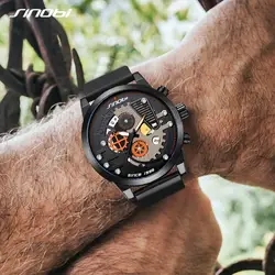 SINOBI творческий для мужчин s Спорт Кварцевые часы Лакшери часы хронограф Relogio Masculino 2019 новый мужской часы #9787