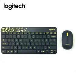 Logitech MK240 Nano Беспроводной клавиатура Мышь комбо игровой ноутбук геймер натуральная приемник Водонепроницаемый Эргономика клавиатуры и Мышь