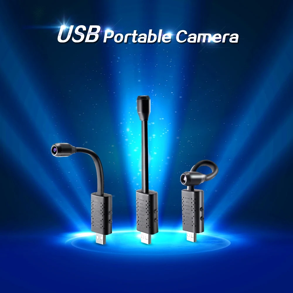 Маленькая камера U21, портативная умная гибкая USB камера, 360 градусов, 1080 P, HD камера с функцией обнаружения движения, мини-камера Micro cam