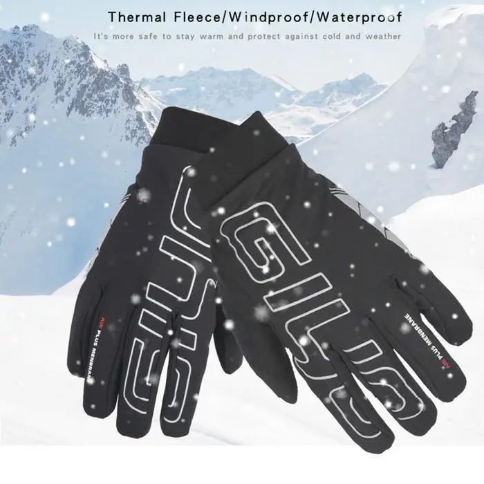 Outdoor Non-slip Windproof Warm Touchscreen Full-finger Cycling Gloves