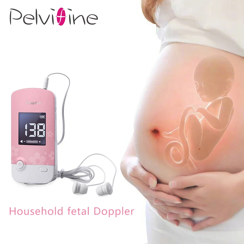 

Pelvifine CFDA fetal dopler LCD big screen Portable gestante ultrasonido Baby Monitor Sound Pregnant Doppler Sensor