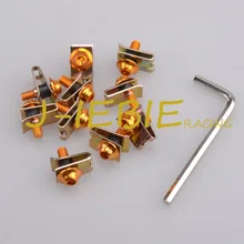 Для KTM DUKE 125 200 390 1190 1290 990 690 1090 Приключения/R 10 шт. M5 CNC черная холщовая обувь