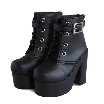 

[wamami] 51# Black 1/3 SD BJD Dollfie High-Heels Synthetic Leather Boots