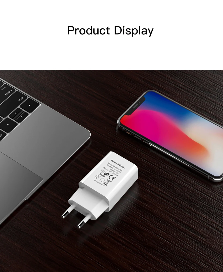 !ACCEZZ USB Charger 5V 1A Adapter For iphone 7 8 XS EU Plug Mobile Phone Wall Travel Charger Universal For Samsung S8 S9 Xiaomi (11)