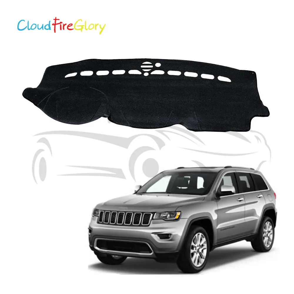 CloudFireGlory для Jeep Grand Cherokee WK2 Внутренняя крышка для приборной панели автомобиля Приборная панель коврик для приборной панели Защита от Солнца Крышка для приборной панели ковер LHD