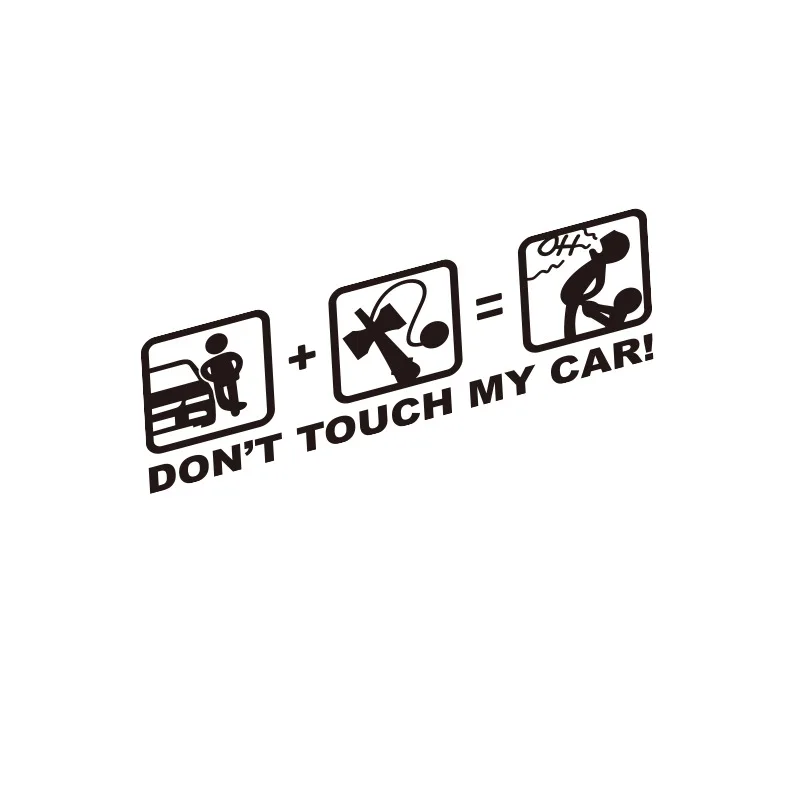 

Personalized reflective car sticker Rear warning sticker Funny pattern customization DON'T TOUCH MY CAR and BABY IN CAR