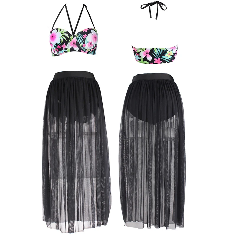 2018 conjuntos de Bikini de talla grande para mujer Graffiti impreso bikini traje de baño de cintura alta traje de baño talla grande natación brasileña grasa 4XL 2018 conjuntos de Bikini de talla grande para mujer Graffiti impreso bikini traje de baño de cintura alta traje de baño talla grande natación brasileña grasa 4XL