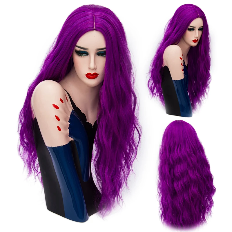 MSIWIGS 70 CM pelucas onduladas rosas largas Cosplay peluca Rubia de mujer sintética Natural 29 colores pelo resistente al calor MSIWIGS 70 CM pelucas onduladas rosas largas Cosplay peluca Rubia de mujer sintética Natural 29 colores pelo resistente al calor