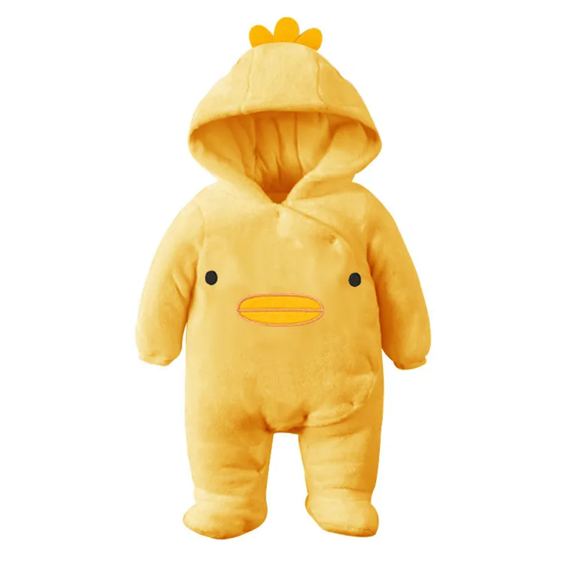 New Arrival !Autumn and Winter Baby Boy&Girl Clothes Newborn Cartoon Animal Outwear Clothing Baby Warm Jumpsuit Free Drop Ship04