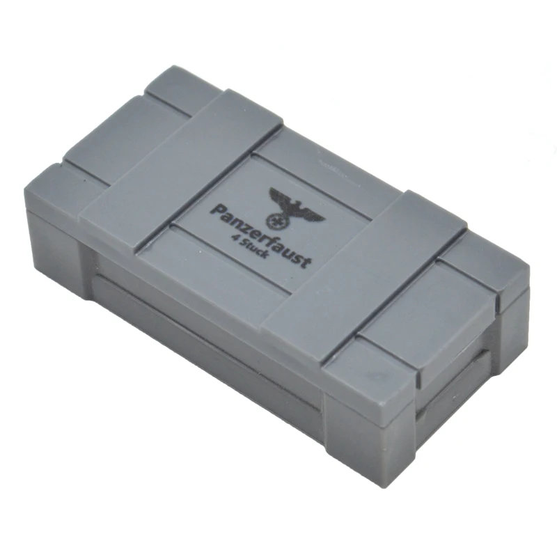 

10pcs/lot Bullet Crates Box Printed US Army German Weapons Guns Case MOC MIlitary Part Building Blocks Toys for Children