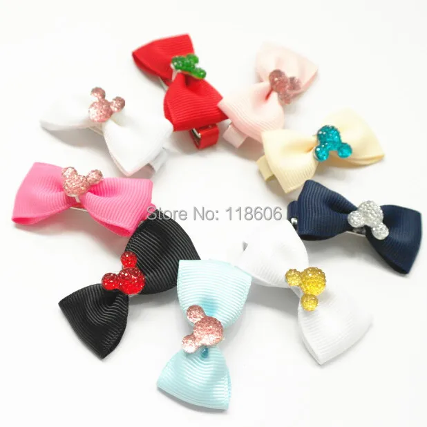 Minnie Mouse sparkle resin flat back diamante glitter dummy hair bow12.jpg