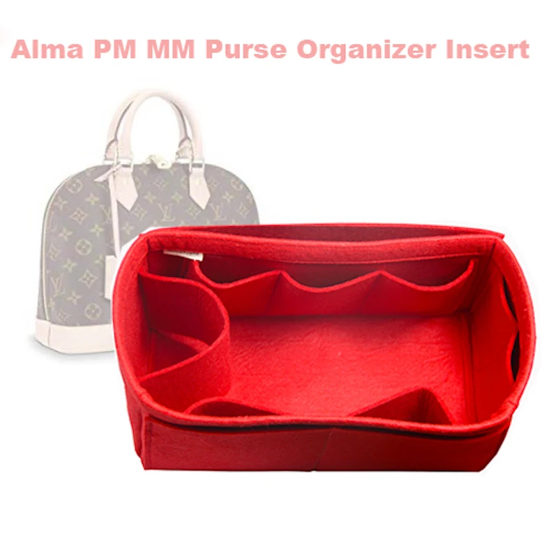 

Fits Alma PM MM Purse Organizer Insert - 3MM Premium Felt (Handmade/20 Colors)