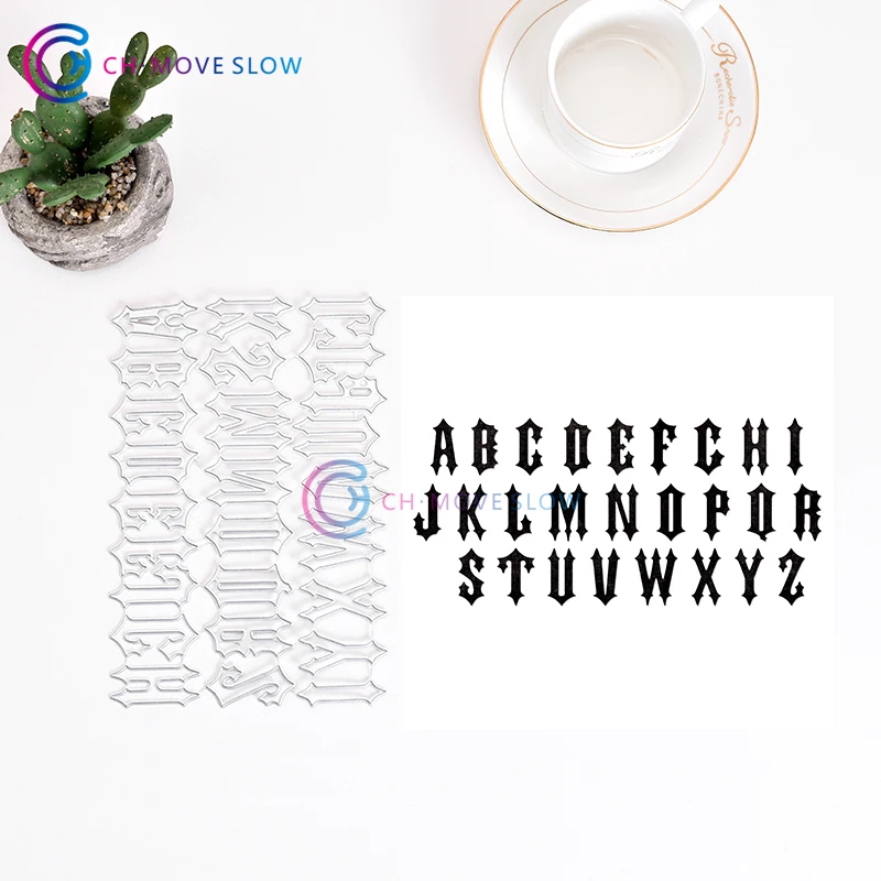 

CH LETTER Metal Cutting Dies For Scrapbooking DIY Cards Album Decoration Embossing Folder Stencils Die Cutter Template