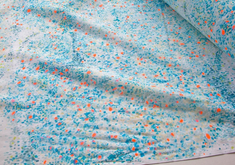 Полуметровая японская Nani Iro мягкая двойная Марля из хлопковой ткани Birds Eye D