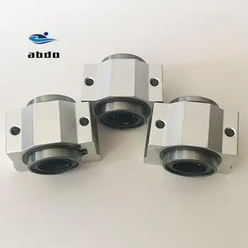 

High quality 4pcs/lot SC12VUU SC12V SCV12UU 12mm CNC pillow block linear slide for CNC router XYZ table 12mm bearing bushing