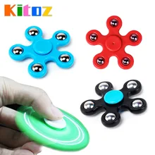 Пятиугольник пятиточечный Пластик пальцевой прядильный механизм Спиннер вращающийся топ для детей и взрослых ручной игрушки анти-стресс беспокойство игрушка