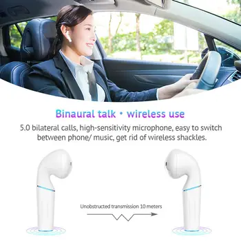 

Bluetooth 5.0 Mini Headset TWS Wireless Earphones Waterproof Earbuds Bass Stereo HiFi Sport Drive Headphones Handfree 2019 New