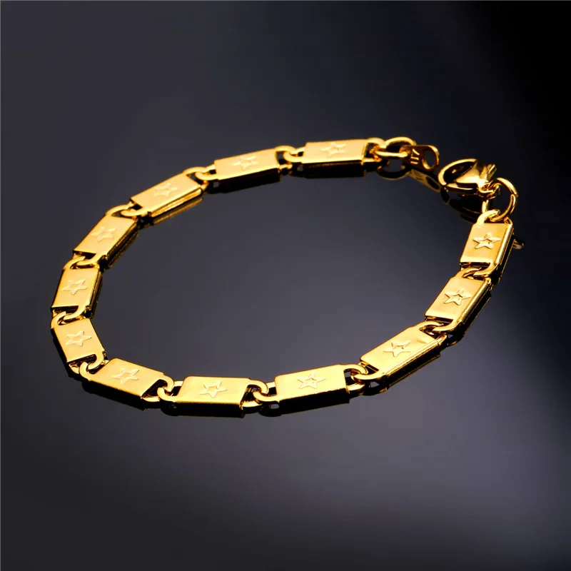 Buy Rock Star Hand Chain Gold Bracelet For Men Fashion Jewelry 316L Stainless