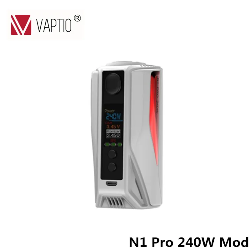 Original Vaptio vape N1 Pro 240W mod Electronic Cigarette TC BOX Mod OLED Screen Supporting 18650 Battery Original Vaptio vape N1 Pro 240W mod Electronic Cigarette TC BOX Mod OLED Screen Supporting 18650 Battery