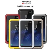 Luxury Metal For iphone 6 7 8 X Military Shockproof Dustproof Case Armor For Samsung Galaxy S5 S6 S6edge S7 S8 S8 Plus NOTE 8