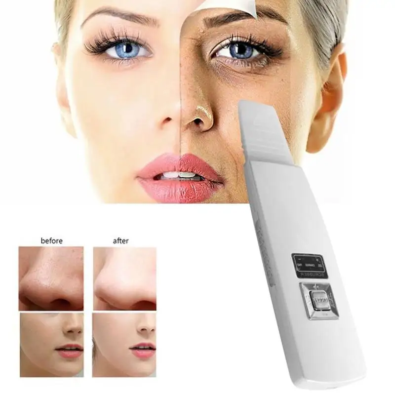 

New Ultrasonic Deep Face Cleaning Machine Skin Scrubber Remove Dirt Blackhead Reduce Wrinkles And Spots Facial Whitening Lifting