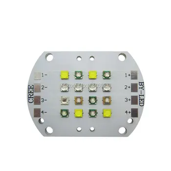 

4 Channel 16Leds DIY Customize Led Lamp Light Cree XPE XP-E XTE XT-E + Epileds + SemiLeds Multicolor Emitter Light