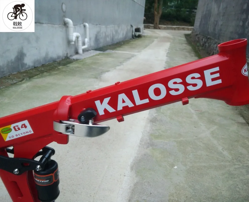 Discount Kaloss Full suspension  snow bike frame BB120mm   26*4.0 inch  Folding Fat bike frame 26*17 inch , Beach bike  frame 4