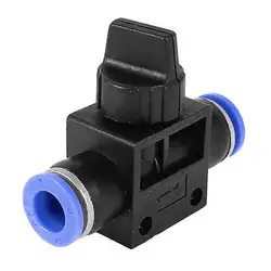 Воздуха Пневматический быстрый монтаж 8 мм до 8 мм толчок в Скорость контроллер клапан цвет: черный, синий