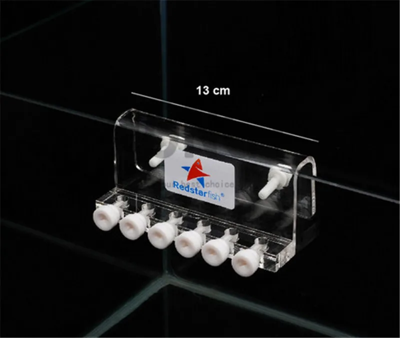 Acrylic aquarium dosing pump hose tube holder 4/6/8 hole burette tube rack hanging bracket mount For fish tank 1 piece