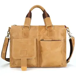 Мужской портфель из натуральной кожи, мужской кожаный деловой офисный ноутбук, мужская сумка, сумки через плечо GW03
