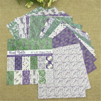 

24 Sheets HEART BALLS Scrapbooking Pads Paper Origami Art Background Paper Card Making DIY Paper Craft