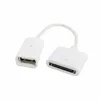 Black & White Dock 30pin Female to USB 2.0 Female Data Charge Cable 10cm ► Photo 3/6