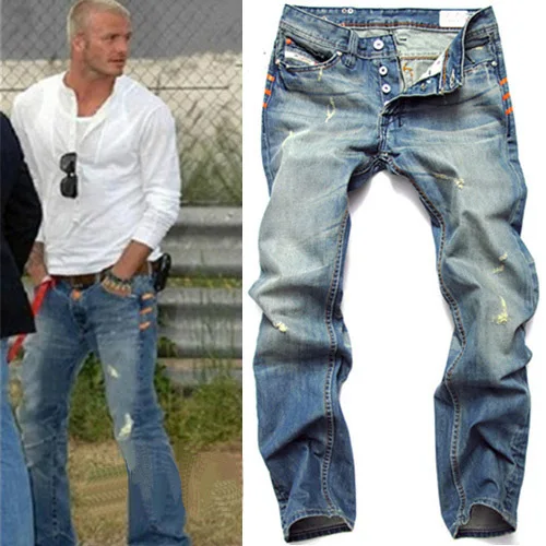 2015 jeans Men Italian Famous Brand Men's Ripped dsl Jeans, Denim Jeans