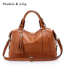 FoxTail& Lily женские сумки из натуральной кожи с кисточками женские сумки известных брендов мягкие кожаные сумки через плечо