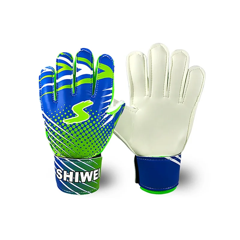 Entry-Level Children Football Goalkeeper Gloves Goalkeeper Soccer Anti-Slip Finger Embossed Gloves