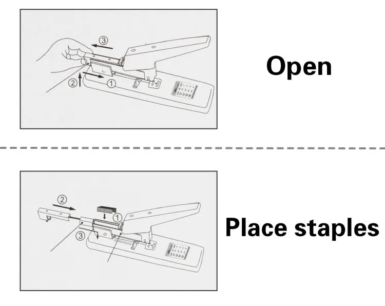 Deli степлер экономичный дизайн 80 Количество листов связывающая машина сверхмощный степлер студент грейпадора офисная прищепка поставки