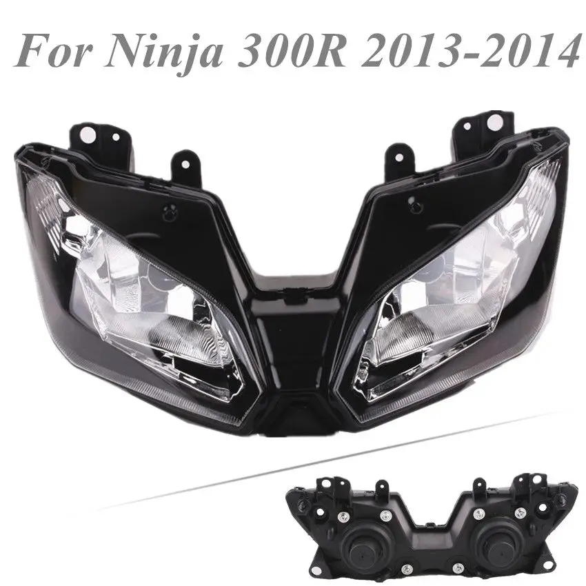 

For Kawasaki Ninja 300R 2013-2014 Motorcycle Front Headlight Head Lamp Assembly Clear