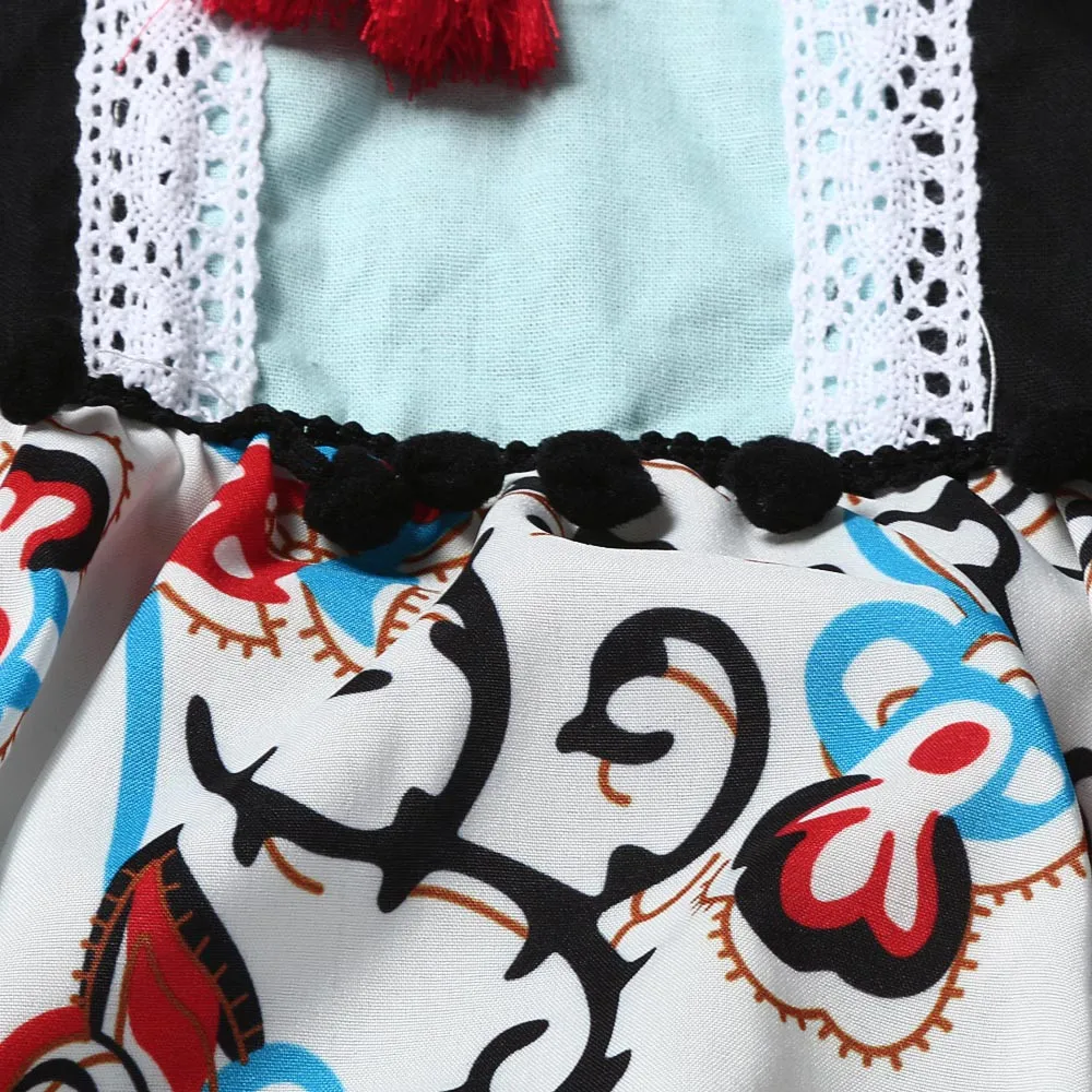 TELOTUNY Детские Симпатичные ClothesNewborn Одежда для детей малышей девочек цветочные