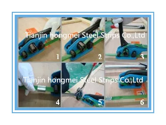  Manual PP/PET Strapping Machine 12-19mm Poly Strapping Tensioner Flexible Packaging Bands Binding M