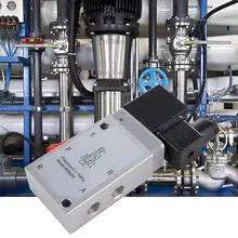 Электромагнитный клапан AC 220 V герметизирующая ptfe-лента для 1/4 мм двух позиционный Пневматический электромагнитный клапан направленный соленоид клапан электрический шаровой клапан