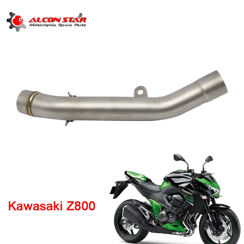 Alconstar-Z800 мотоцикл средняя труба глушителя Mid подключение Ремонт для Kawasaki Z800 2013- без выхлопа