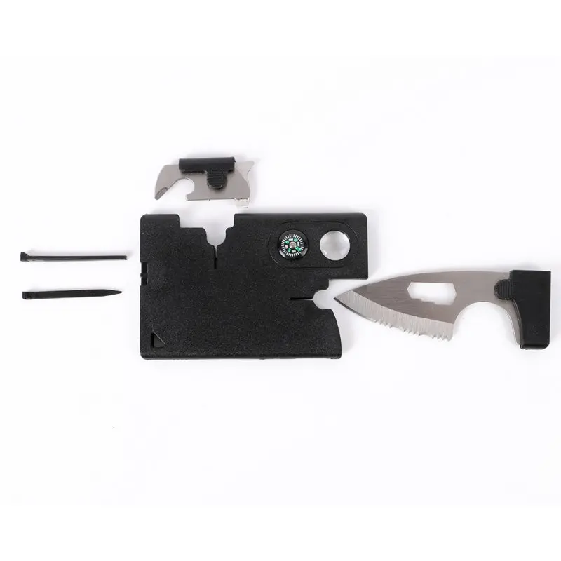 

2017 NEW 10 in 1 Multi Purpose Pocket Credit Card Survival Knife Outdoor Hunting Camping Hiking Tools 63LM Multi Function Knife