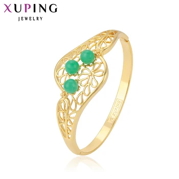 

Xuping Fashion Bangle Luxury New Style Jewelry Women Gift Trendy Gold Color Plated Bangle for Women Gifts S38.1-50664