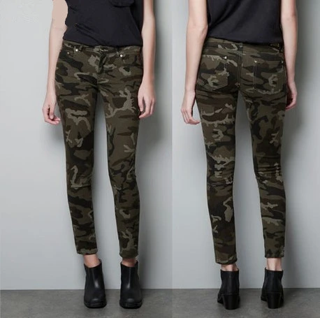 camo skinny joggers womens