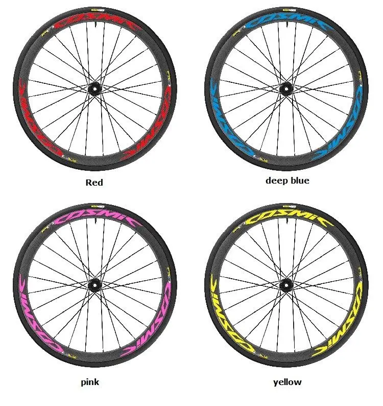 Наклейки для колес обод дорожный велосипед Mavic Cosmic Pro углеродный цикл наклейки для 24 30 38 40 50 мм обод