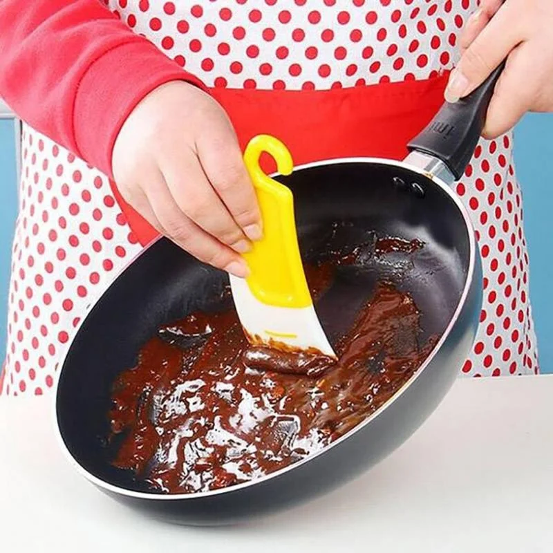 OnnPnnQ кухонный скребок для очистки сковороды силиконовая лопаточка инструмент для выпечки тортов Чистка щеткой скребок кухонные инструменты